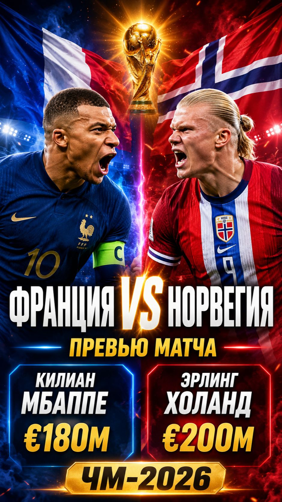 Франция vs Норвегия — Битва за Группу I! Мбаппе, Холанд, Эдегор и Лучшие Ставки