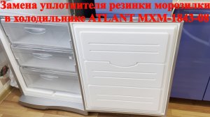 Как заменить уплотнитель резинку в морозильной камере в холодильнике ATLANT МХМ-1843-08