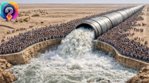 Как Саудовская Аравия перекачивает миллиарды литров морской воды по гигантским трубам в пустыню!