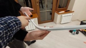 как согнуть алюминевый карниз для штор 👍