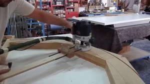 WOODMAN: Routing arched fan-light / Фрезерование арочной фрамуги