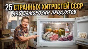 25 СТРАННЫХ СОВЕТСКИХ ХИТРОСТЕЙ ДЛЯ ЗАМОРОЗКИ ПРОДУКТОВ!
