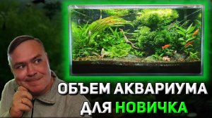 Объем аквариума для новичка. Частая ошибка выбора