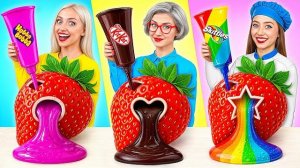 Кулинарный Челлендж_ Я против Бабушки _ Крутые Трюки с Едой от Candy DO