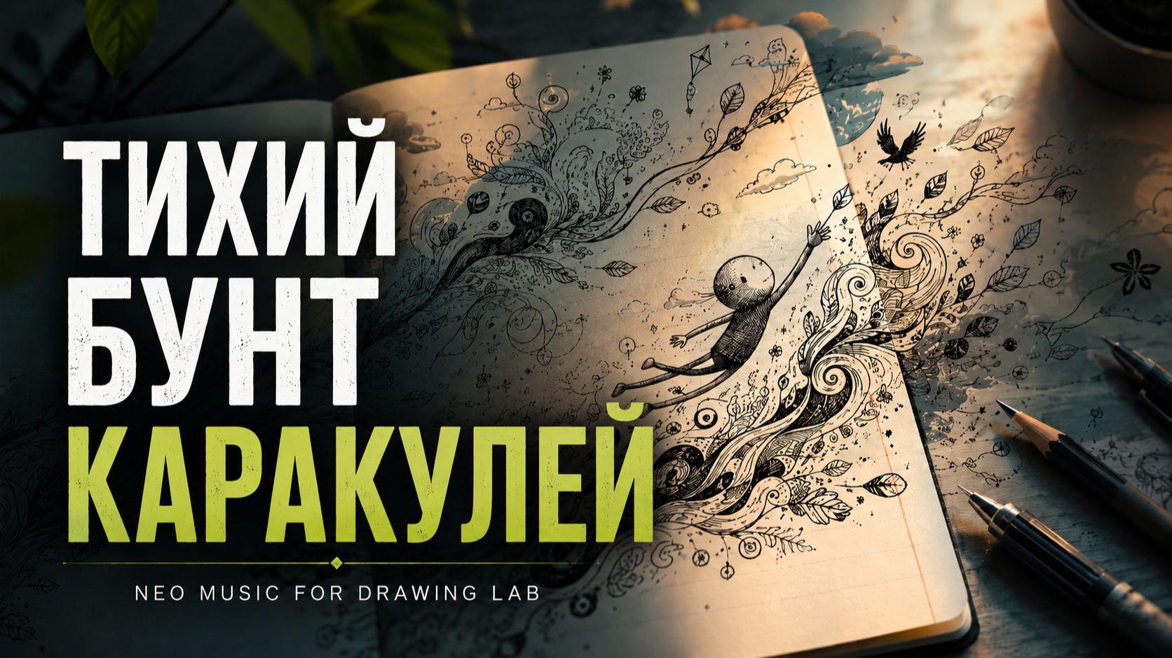 21-минутная атмосферная музыка для осознанного творчества | Neo MUSIC FOR DRAWING Lab
