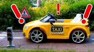 Автомастерская Саши: электромобиль разрядился! История про машинки