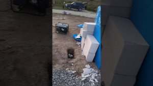 Кладка из газобетона, 1-й ряд