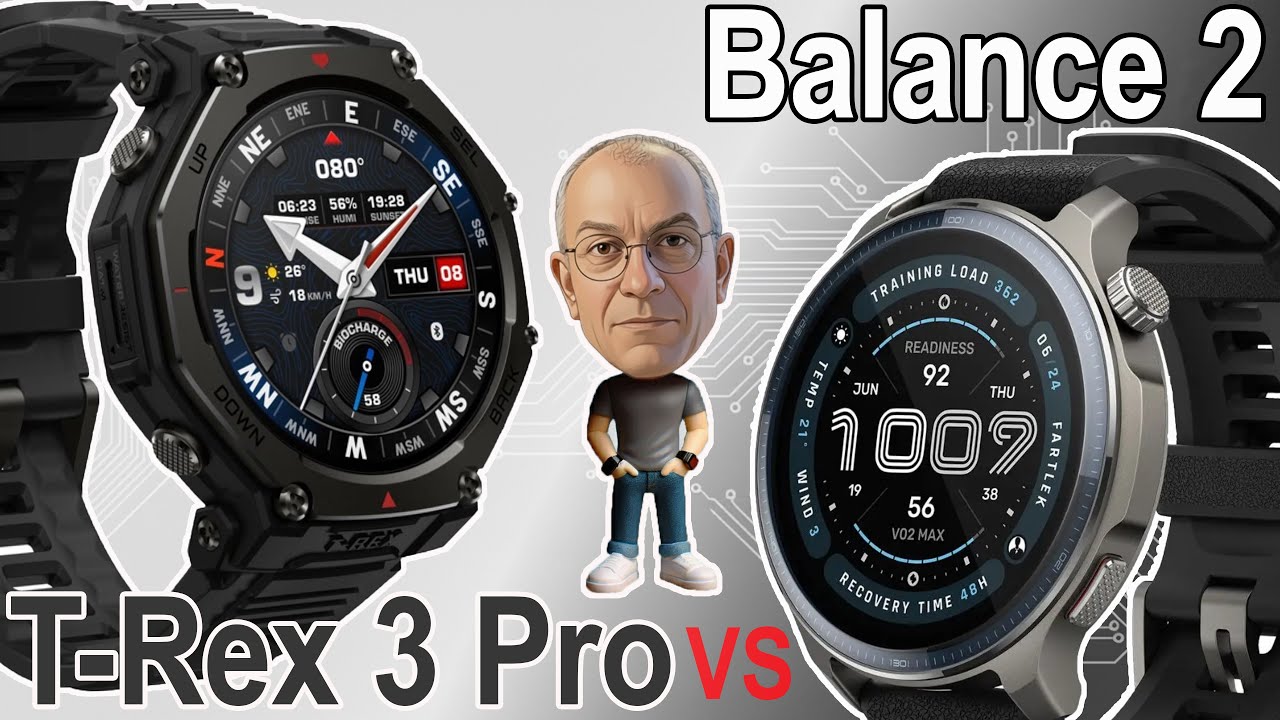 Amazfit T Rex 3 Pro или Balance 2 ? Два флагмана — какой твой? Честный тест на 26 минут смотреть онлайн
