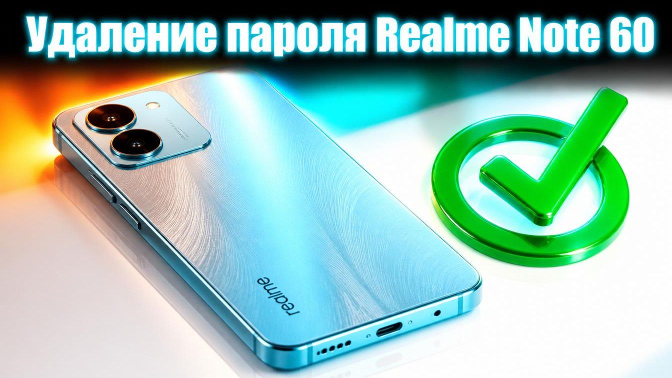 Удаление пароля Realme✅Removing password Realme Note 60 RMX3933✅