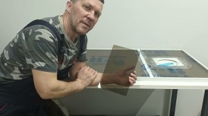 Вставка в окно для мобильного кондиционера.  С затемнённым наполнением. Изготовим любые размеры !