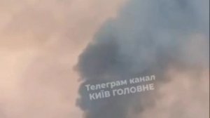 Тем временем в Киеве как всегда всё сбили, но картину подпортили некие складские помещения в Дарницк