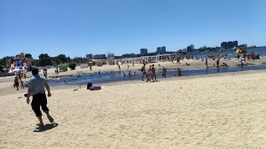 Анапа. Сегодня пекло! Песочный пляж за речкой Анапкой. 26 июня 2026.