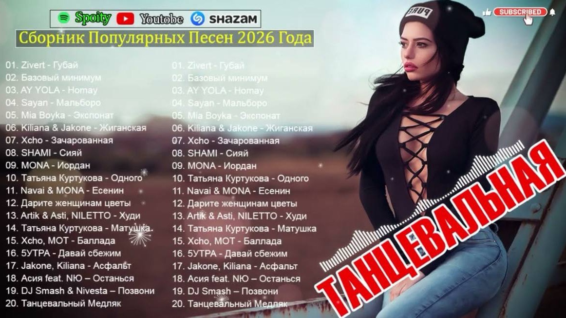 ЛУЧШИЕ ХИТЫ РУССКОЙ МУЗЫКИ🎧🔥 Russian POP MUSIC 2026 🔈 ЛУЧШАЯ РУССКАЯ МУЗЫКА🎧New Russian 2026🔥🎧 смотреть онлайн