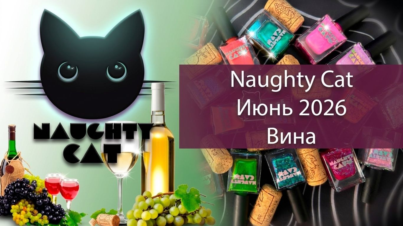 Naughty Cat Вина | Июнь 2026 — обзор обычных лаков