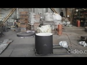 Самая лучшая плавильная газовая печь Дмитрия Тарасова объёмом 100 кг по меди.