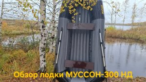 Обзор лодки ПВХ  МУССОН-300 НД.