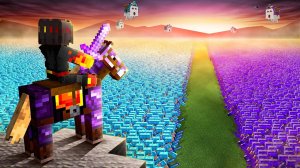 Я УСТРОИЛ ГРАЖДАНСКУЮ ВОЙНУ 1000 на 1000 ИГРОКОВ в Minecraft (FlameFrags На Русском )