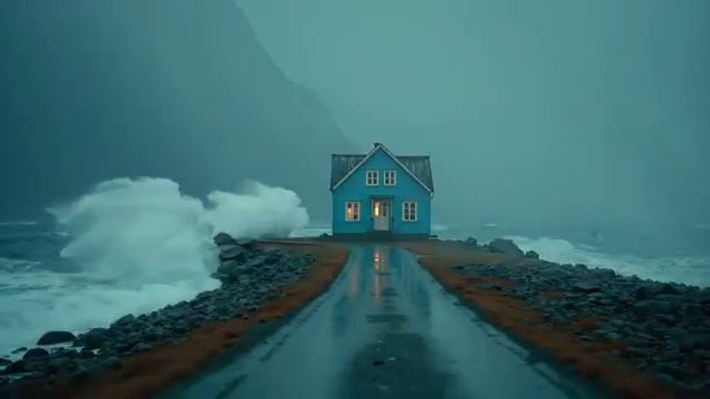 дом у моря.