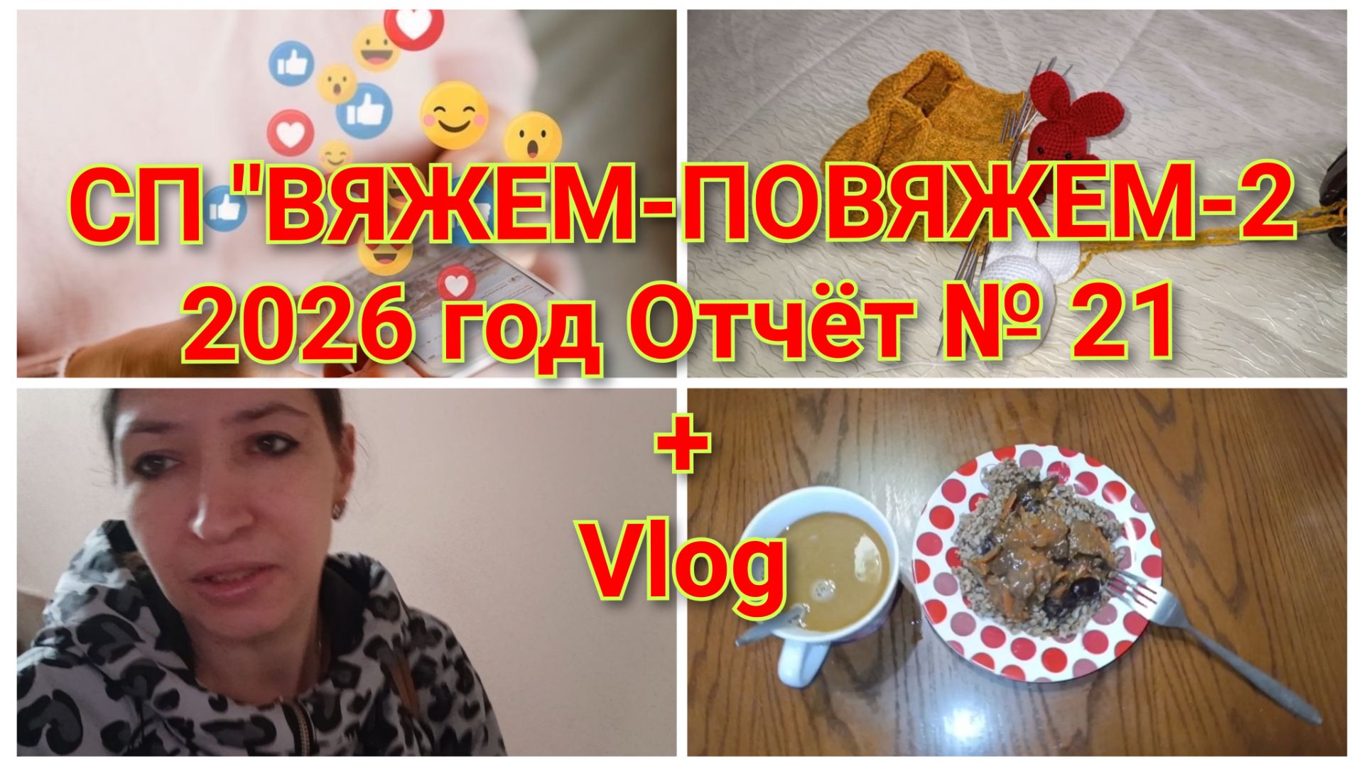 CП "Вяжем-Повяжем-2/2026 год Отчёт № 21// Vlog// Мои будни в Иванове смотреть онлайн