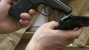 Охолощенный пистолет ПМ Р-411 (Макаров Байкал) Обзор, стрельба, литой, кованый