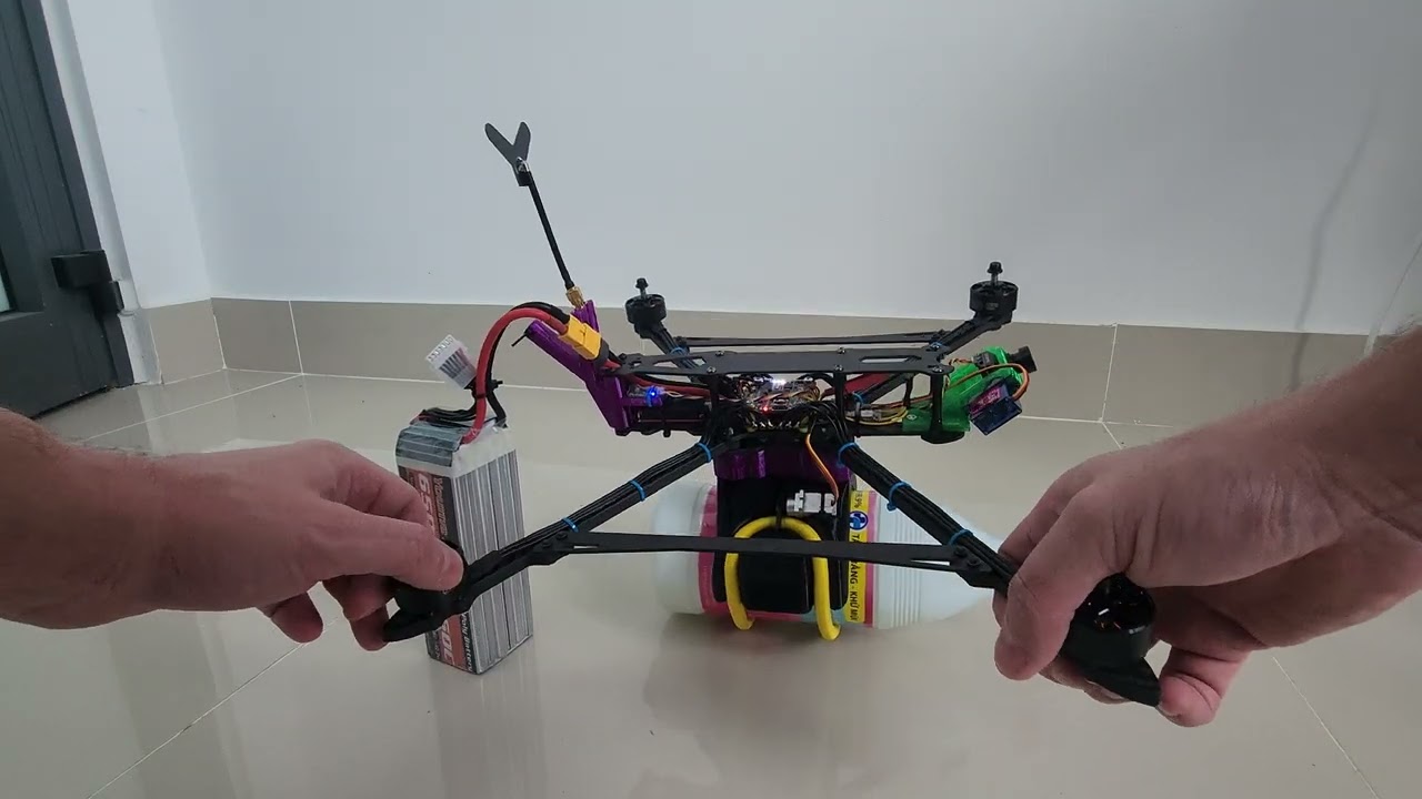Тест сброса и поворотного устройства камеры FPV дрона моей разработки #fpv #drone #camera #mark4