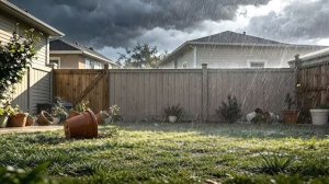 Наш сад ко Дню Земли был разрушен штормом… но мама-кошка не сдавалась 🌧️🌱