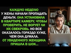 Жена установила в квартире камеру, чтобы проверить, кто ворует ее деньги. От увиденного женщина...