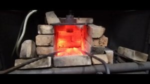 Кузнечный горн на жидком топливе. 2.