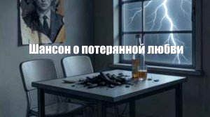 Шансон о потерянной любви