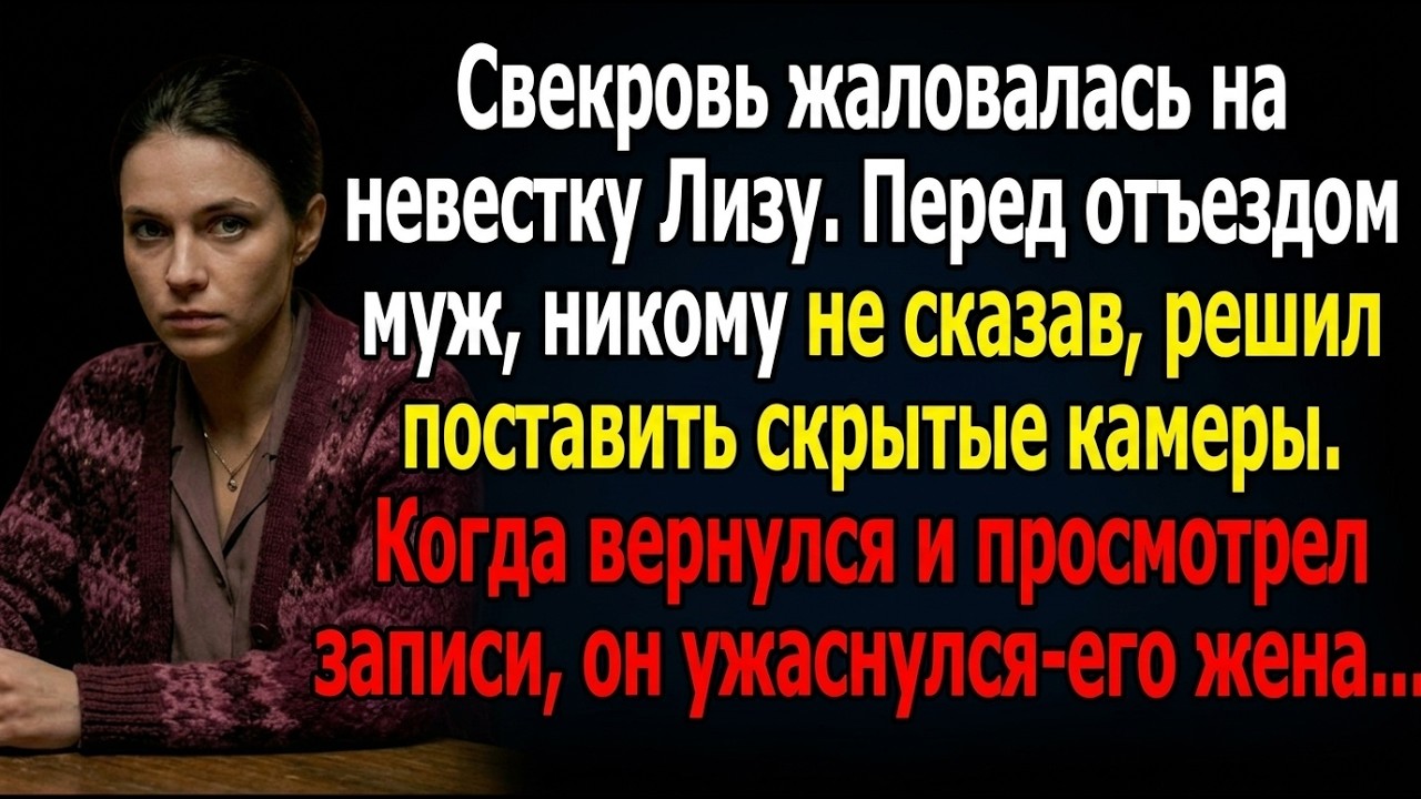 Свекровь винила Лизу. Муж тайно поставил камеры и ужаснулся: на записях жена... смотреть онлайн