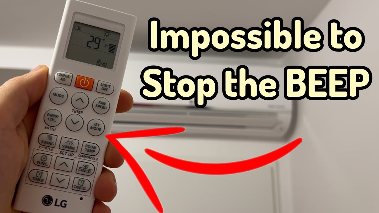 How to turn off the beep sound on a LG air conditioner remote - IT’S NOT Possible смотреть онлайн