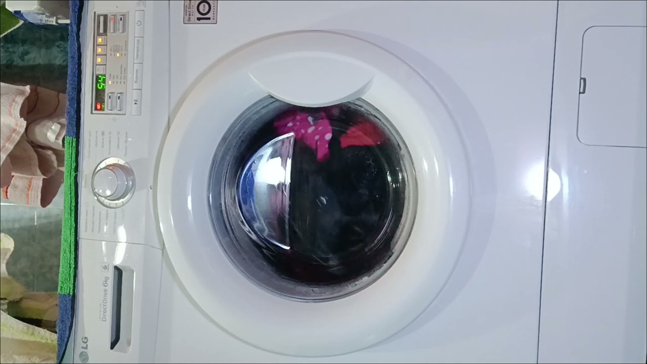 20. Washing Mashine in work. Intensive mode with pure sound of LG FH0B8ND. White noise. смотреть онлайн