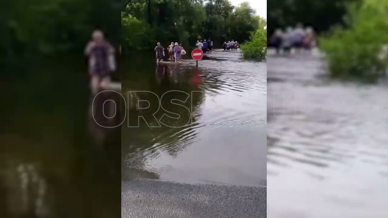 Дорогу в районе Попова угла затопило смотреть онлайн