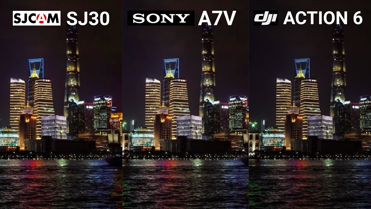 SJCAM Sj30 Vs Sony A7V Vs Dji Action 6 | Camera Test Comparison