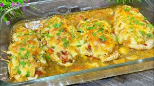 Самый Простой и Вкусный Рецепт из куриного филе в Духовке!