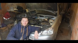Приора,вода в салоне!Снимаю торпеду,отопитель,устраняю течь