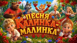 Танцуют все! 🐻🦊 Калинка-Малинка — любимая народная песня (Мультик для детей)
