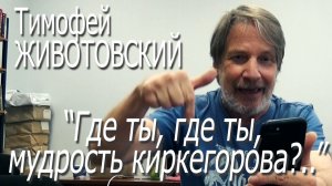 Тимофей Животовский - «Где ты, где ты, мудрость киркегорова?..»