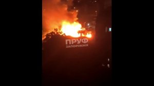 Нанесение удара по двум АЗС в Запорожской области