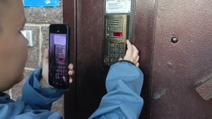 Открываем домофоны визит + отправляем лифт на 7 этаж + ставим код на домофон