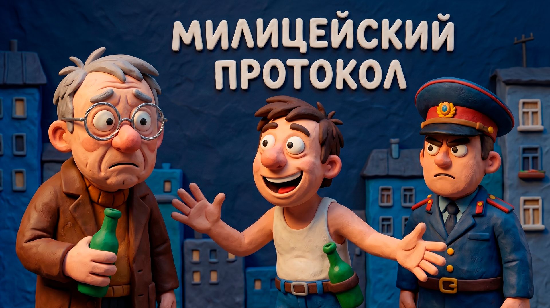 ПЛАСТИЛИНОВЫЙ МУЛЬТФИЛЬМ "МИЛИЦЕЙСКИЙ ПРОТОКОЛ" (ВТОРОЙ ВАРИАНТ) ПО ПЕСНЕ В.С.ВЫСОЦКОГО!