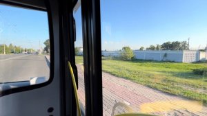 Ост.Швейная фабрика - ж/д вокзал Белгород (из окна автобуса), июнь 2022 года