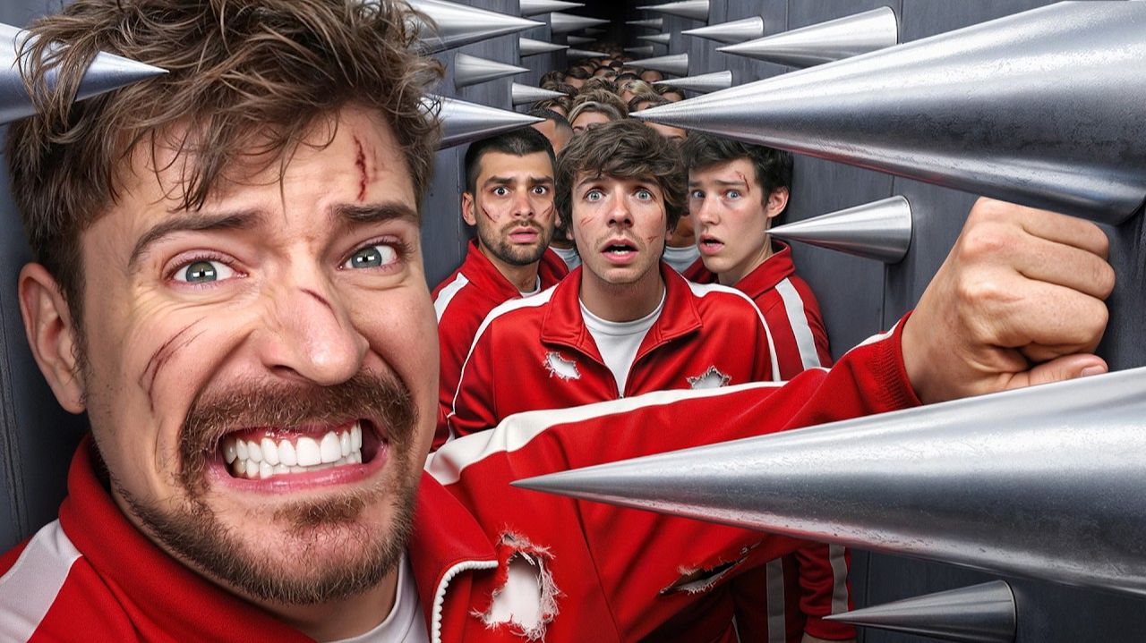 Мистер Бист на русском. 100 человек против самой большой ловушки. MrBeast