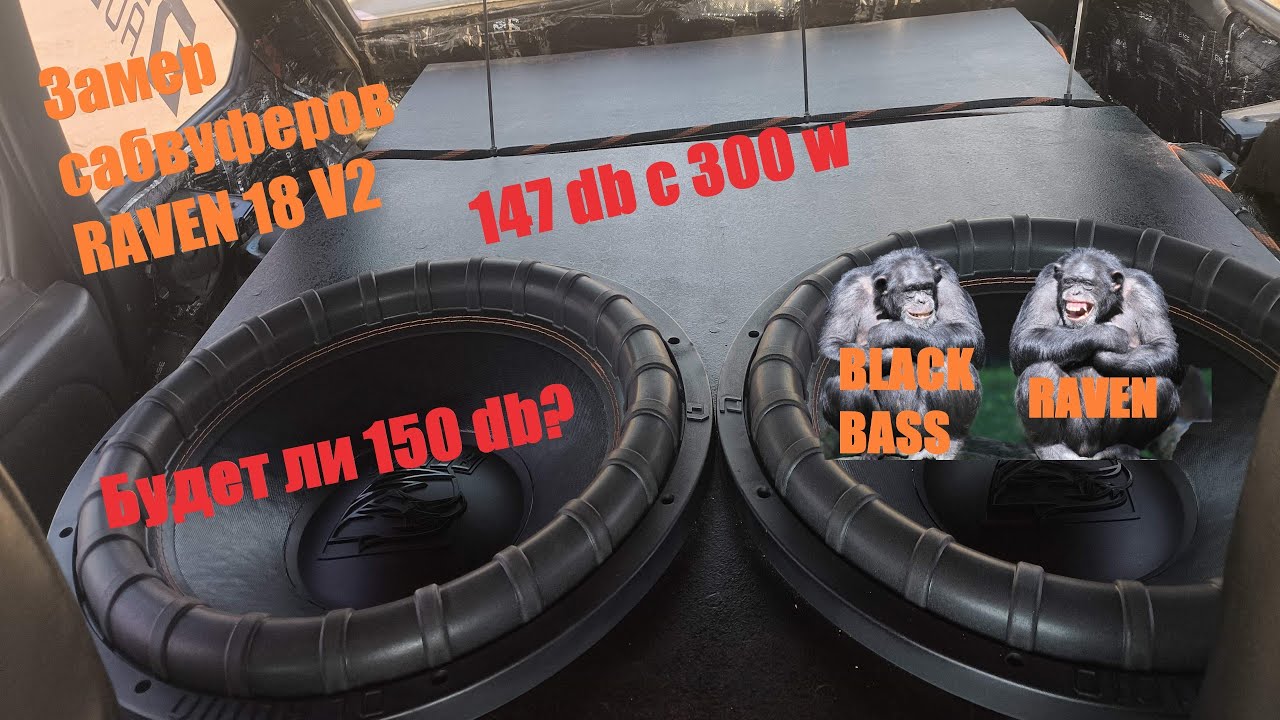 ЗАМЕР САБВУФЕРОВ DL AUDIO RAVEN 18V2. НА ЧТО СПОСОБНЫ БЮДЖЕТНЫЕ 18 ,150 ДЕЦИБЕЛ- ЛЕГКО !!!! смотреть онлайн