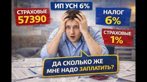 СКОЛЬКО НАЛОГОВ И ВЗНОСОВ ЗАПЛАТИТ ИП УСН В 2026 ГОДУ?