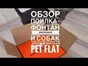 Обзор Поилка - фонтан для кошек и собак автоматическая PET FLAT