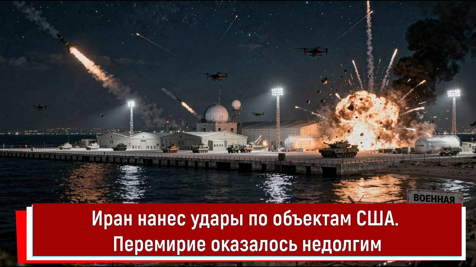 Иран нанес удары по объектам США. Перемирие оказалось недолгим