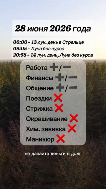 Гороскоп 28 июня 2026 года, лунный день смотреть онлайн