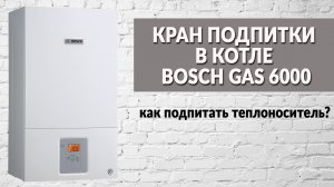 Кран подпитки в котле Bosch Gas 6000 | Как подпитать теплоноситель