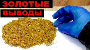 ШОК! Как и сколько? Золото из выводов.